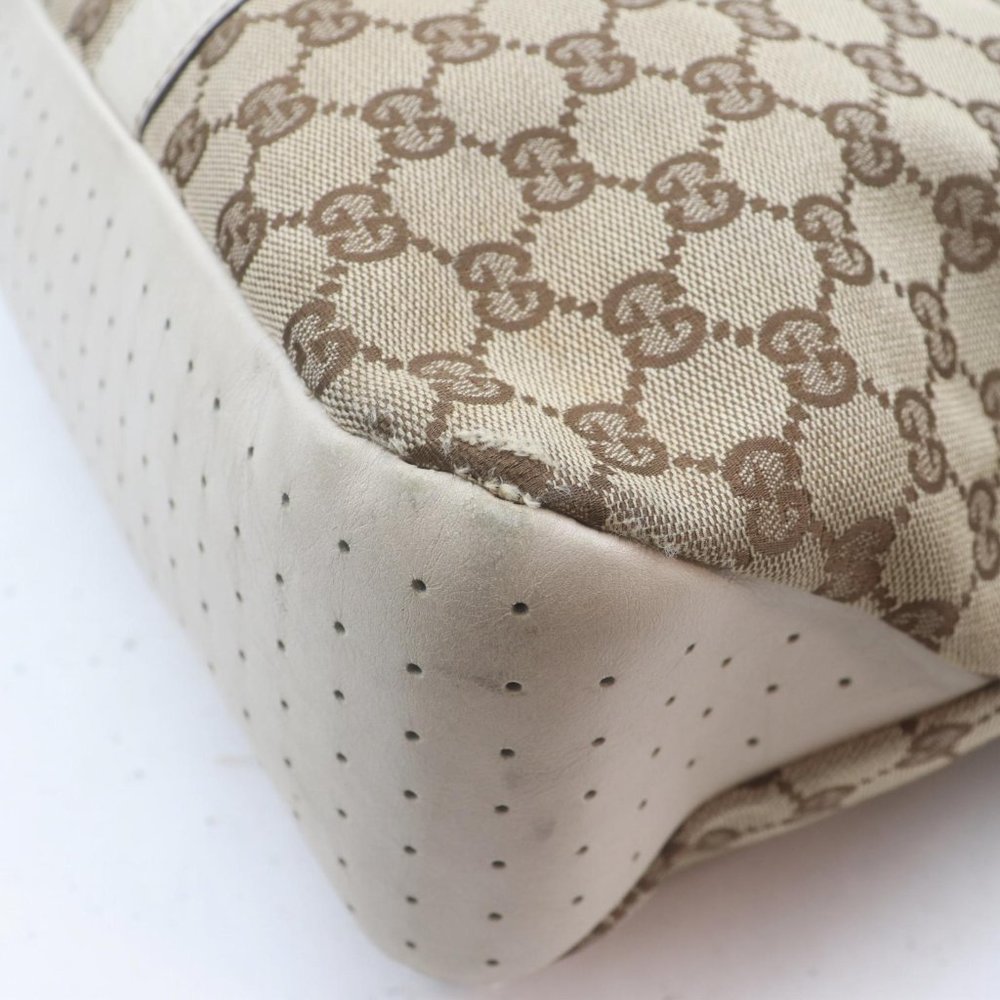 Gucci Tote Bag Brown Canvas - Picture 9 of 13